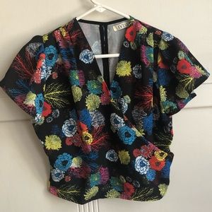 Nasty Gal Floral Crop Top